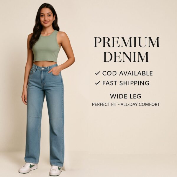 Relive the golden era of fashion with a modern twist—introducing the Women’s 90s Retro Baggy Jeans in Heavy Fade Blue Denim