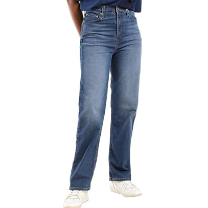 Levi's Women's 724 Straight Fit High Rise Blue Jeans