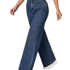 Dark Blue Baggy Wide-Leg Jeans