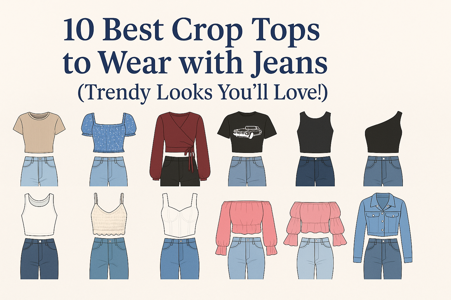 10 Best Crop Tops to Wear with Jeans (Trendy Looks You’ll Love!)