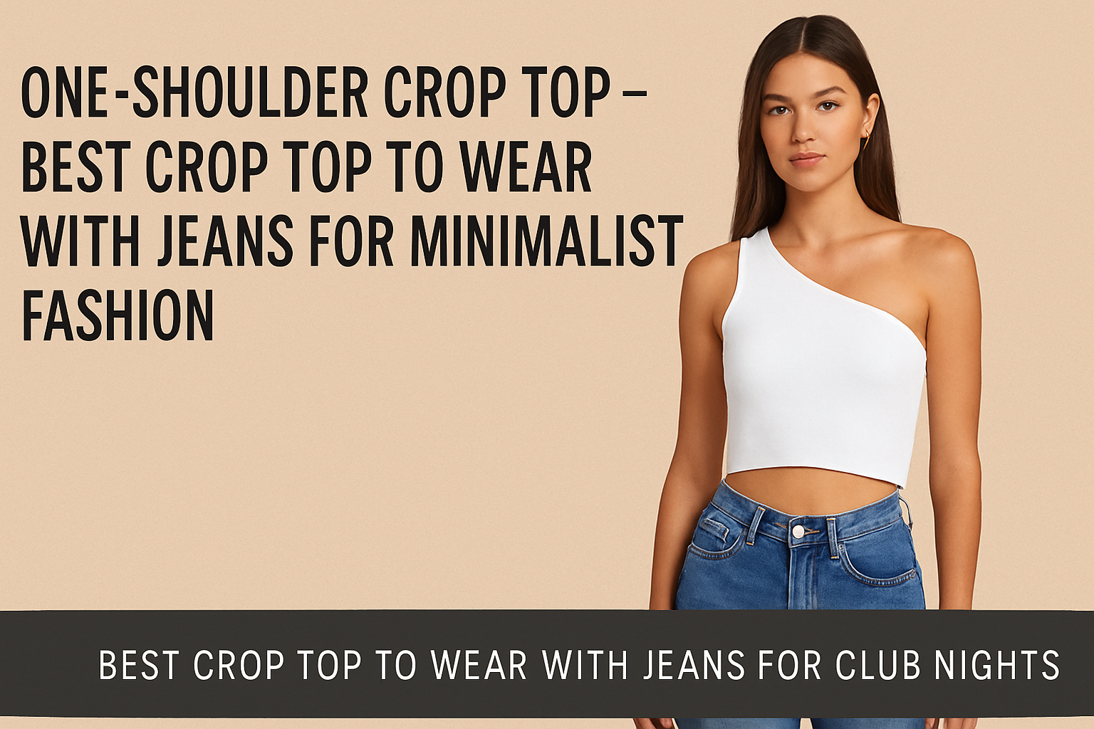 One-Shoulder Crop Top – Best Crop Top to Wear with Jeans for Club Nights